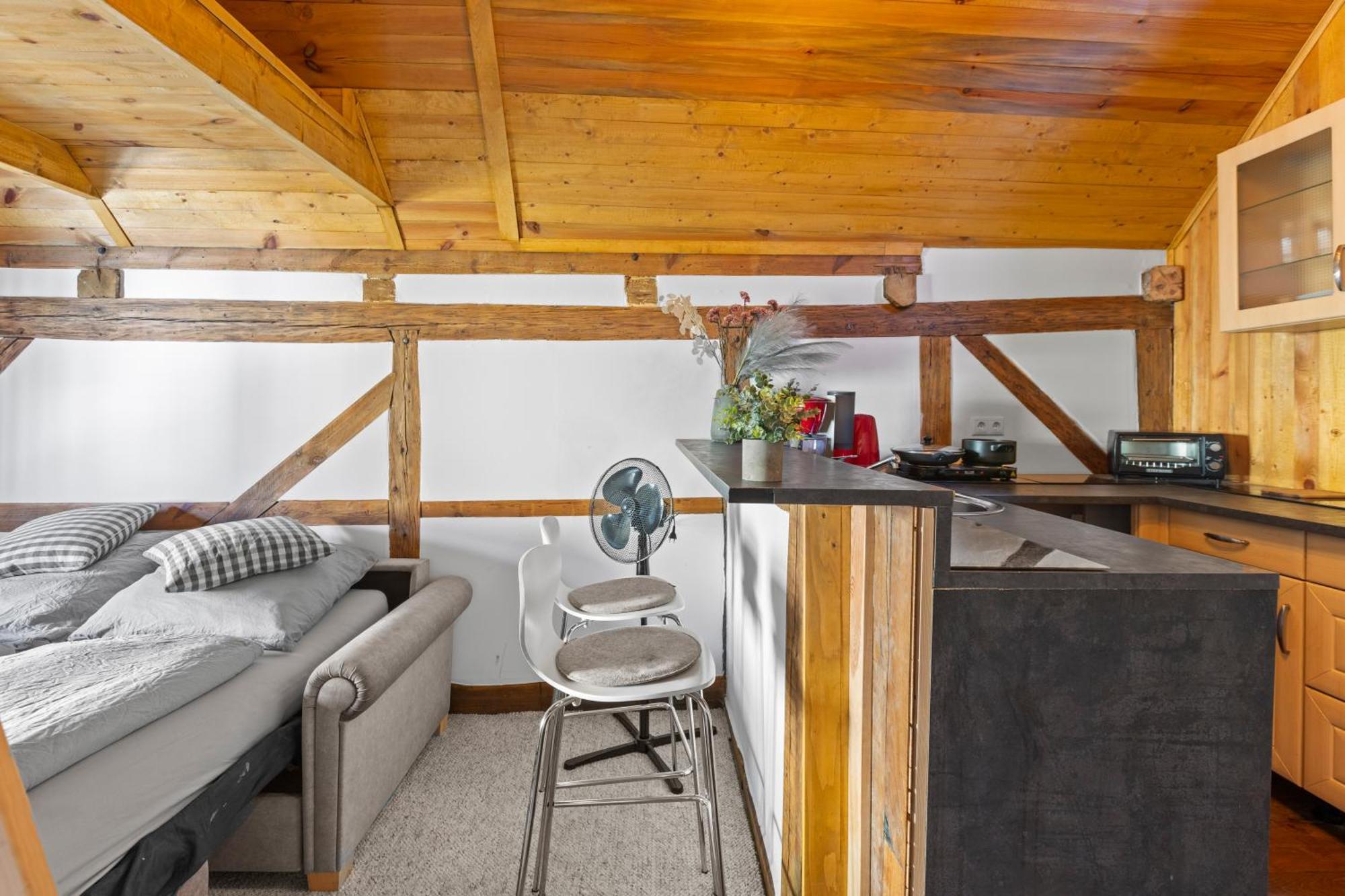 Sabina Mounteurwohnung Dachboden I 55 Zoll Tv I Schlafcouch Mit 20Cm Matraze 2 Weitere Schlafplaetze I Kueche I Bad Trebbin Exterior photo